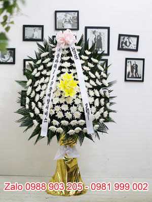 Vòng hoa tang lễ Hàn Quốc 